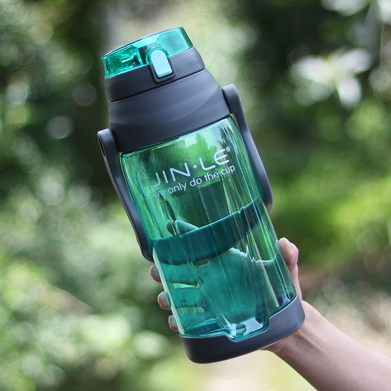 超大容量水杯男女便携塑料水瓶特大号户外运动水壶太空杯2000ml