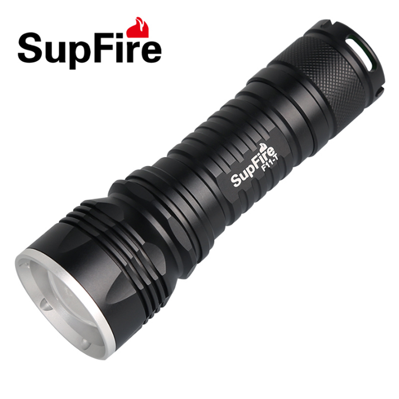 SupFire神火F11-T强光手电筒26650可充电防水变焦LED骑行户外灯