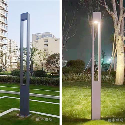 新品新款方形景观j灯柱 小区亮化广场3米4米路灯 户外绿化园林 庭