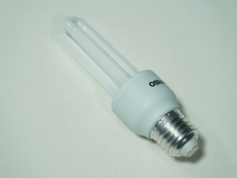 OSRAM 10W电子节能灯自镇流荧光灯螺口E27家用替换灯泡日光色灯管