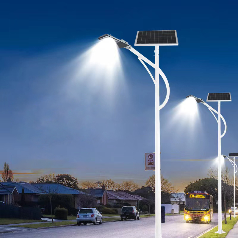 太阳能路灯户外灯LED马路灯杆新农村工程道路6米高杆灯超亮大功率