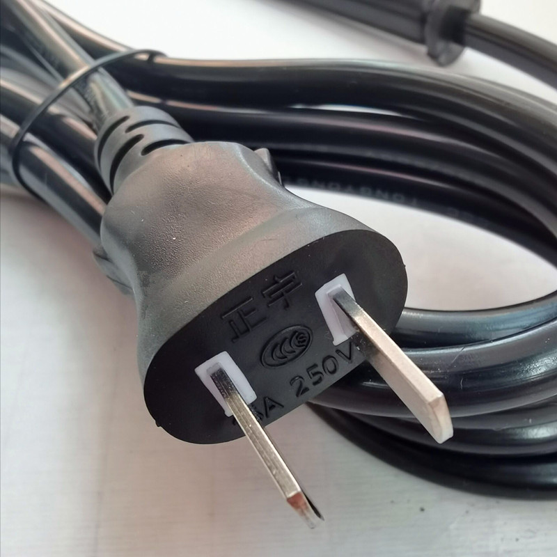 纯铜两项角磨机手电钻切割机电动工具电源线2芯带插头线2芯电源线