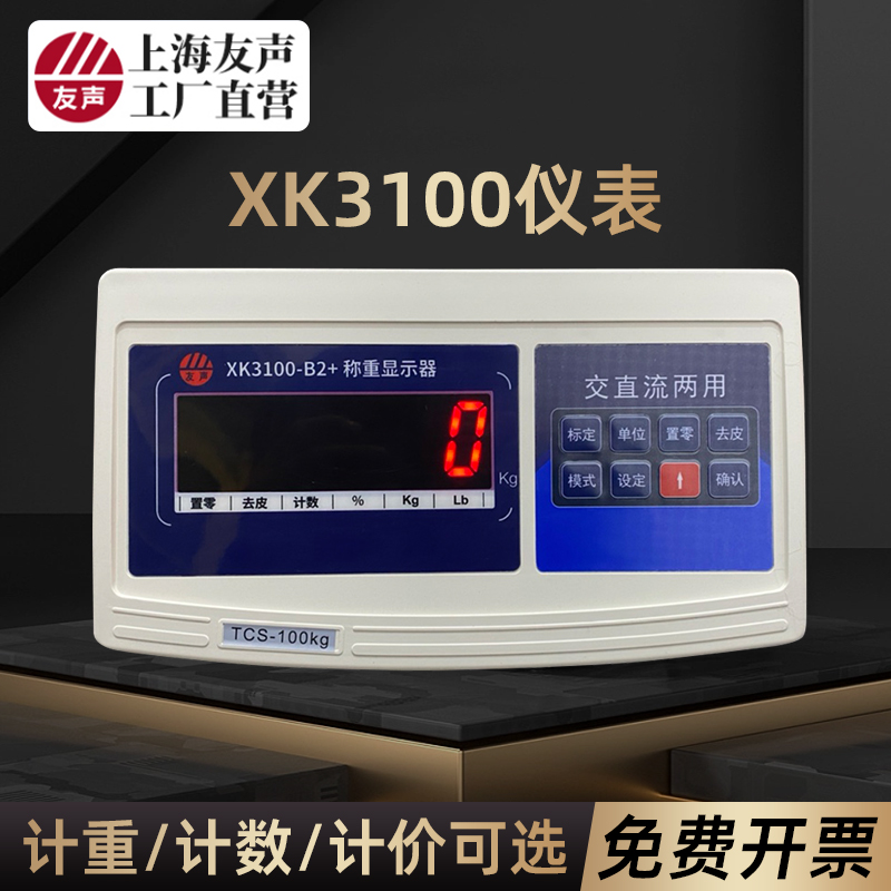 上海友声XK3100称重显示器计重计数仪表友声计重B2+称重显示器