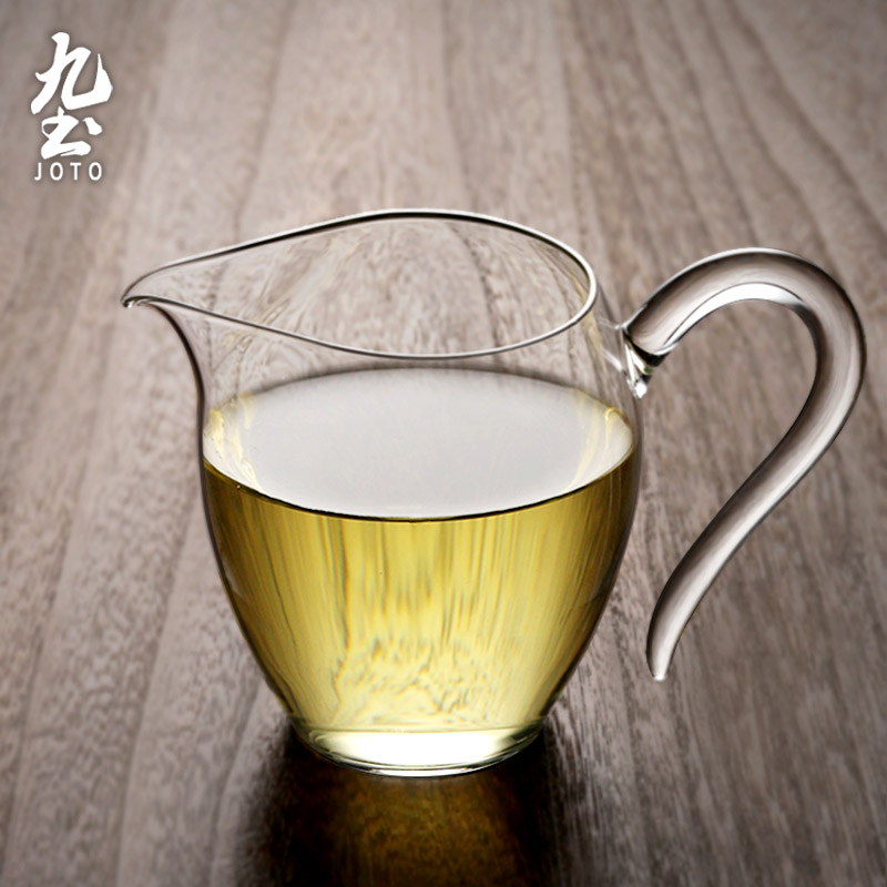 九土日式玻璃公道杯高档分茶器茶海透明茶杯功夫茶茶具高级泡茶