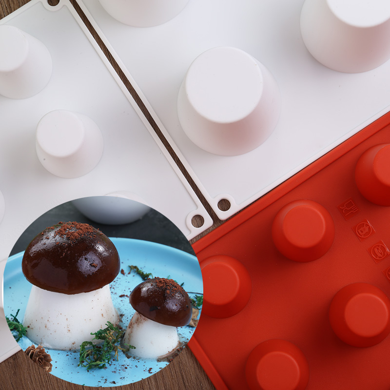 自制法式甜品杏鲍菇慕斯蛋糕蘑菇奶豆腐的烘焙模具硅胶食品级商用