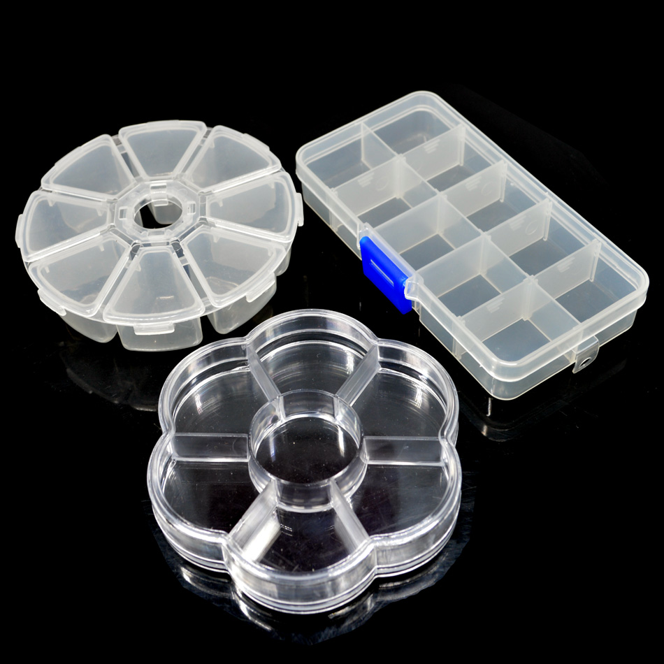 零件盒塑料透明工具分类箱电子元器件收纳首饰格子带盖小螺丝盒子