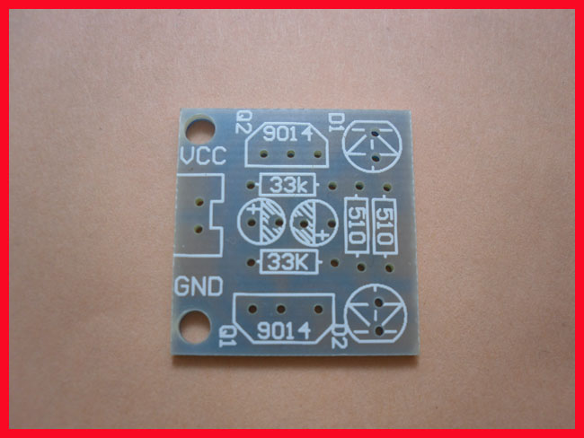电子diy制作套件/简易闪光电路制作套件/简易闪烁套件 PCB板