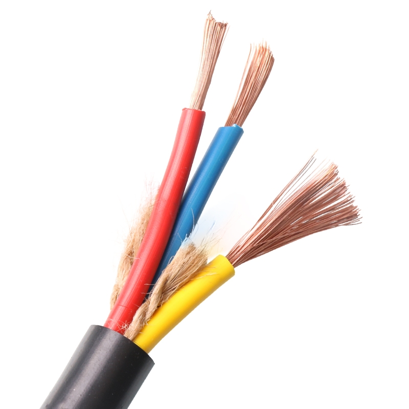 新品YC橡胶线国标纯铜电线电缆铜芯2/3/4芯1 1.5 2.5 4 6平方软护