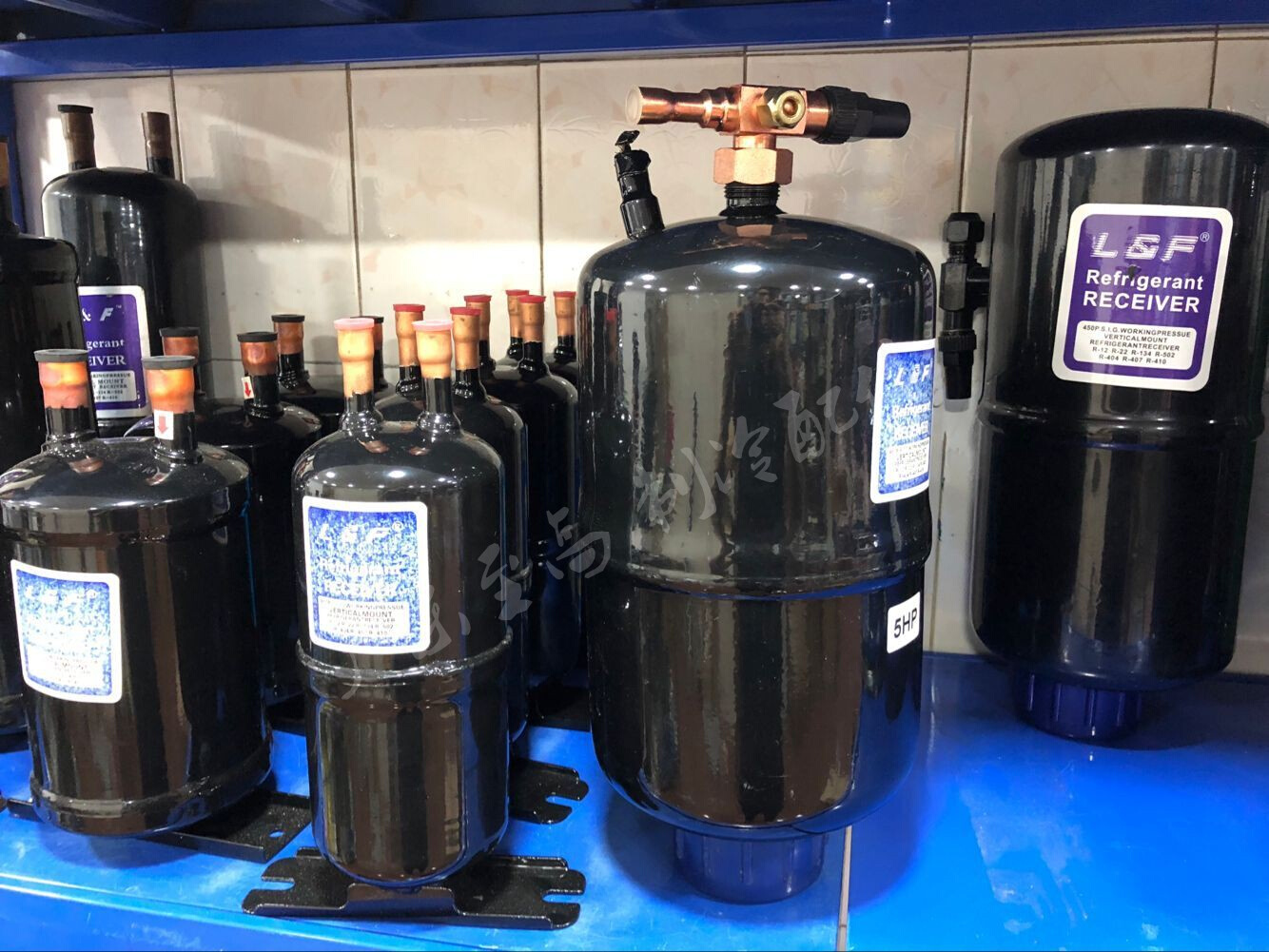 立式 制冷设备鱼池冷库机组储液器  贮液瓶 储液罐  1升 至 8升