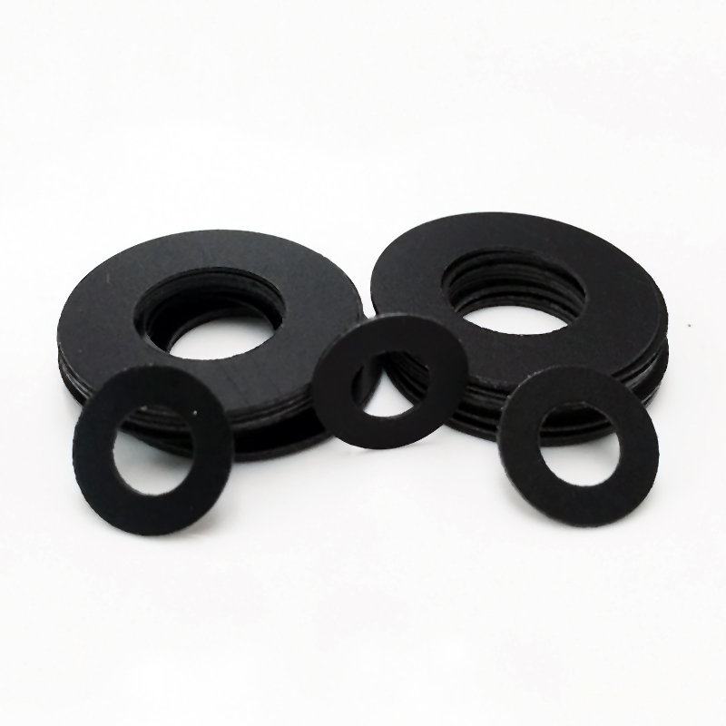PVC黑色螺丝垫片塑料圆型绝缘螺钉遮光垫保护薄垫圈硬介子平垫圈