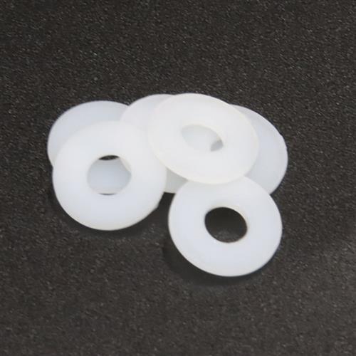 尼龙圆形垫片塑料加大加厚橡胶平垫绝缘平垫圈密封圈M2/2.5 白色
