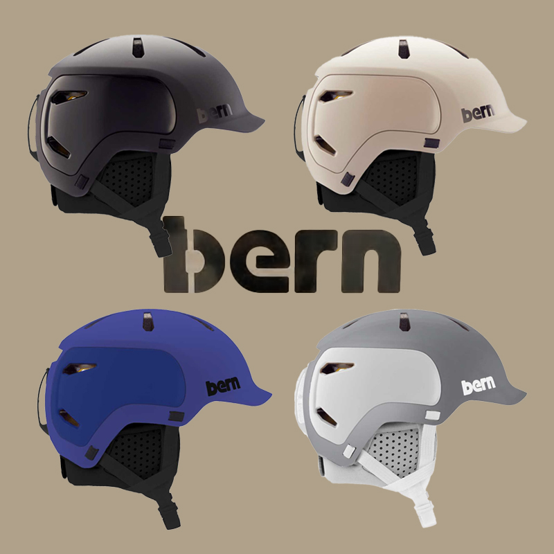 22-23新款bern单板MIPS滑雪头盔WATTS男女款亚洲版超轻碳纤维头盔