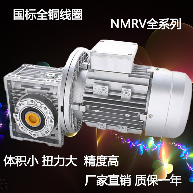 直销NMRV蜗轮蜗杆减速机变速箱 380v 220V 减速器带电机三相立式