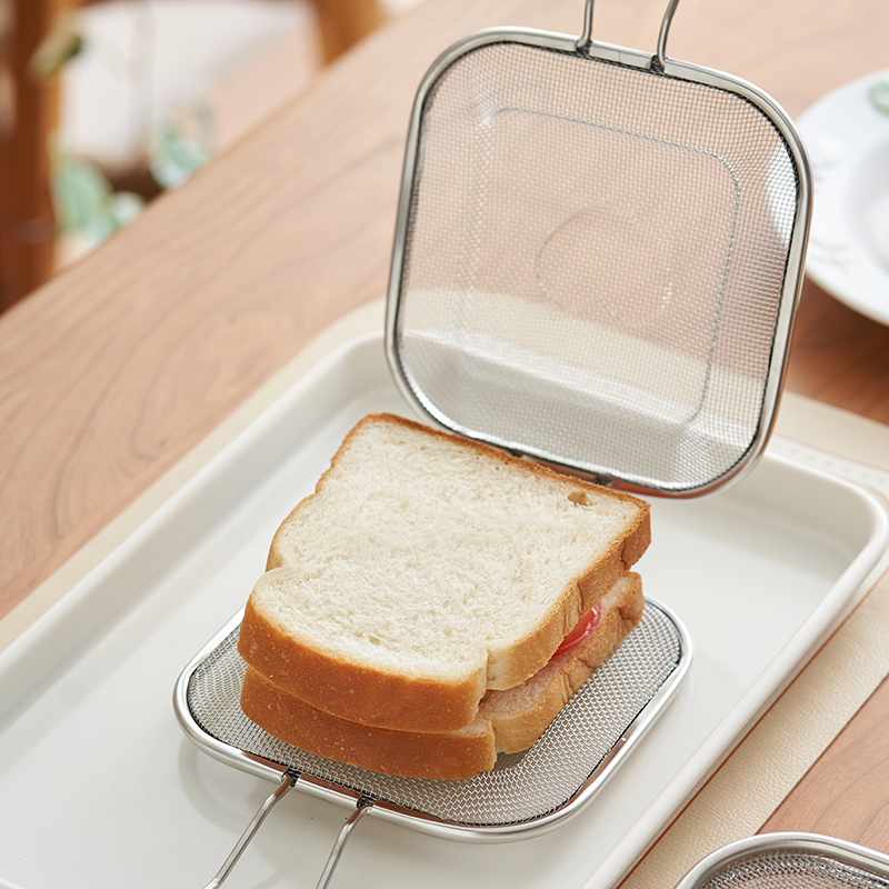 肆月心形三明治烤夹不锈钢吐司烤箱热狗面包模具家用烘焙工具