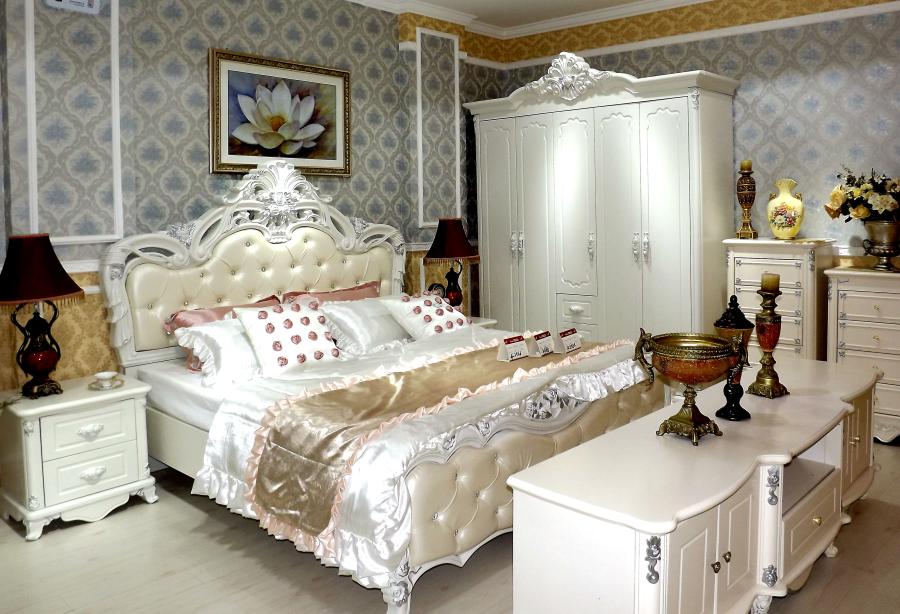 欧式床 法式床 婚床 田园风格 云纺家具城 美的家具