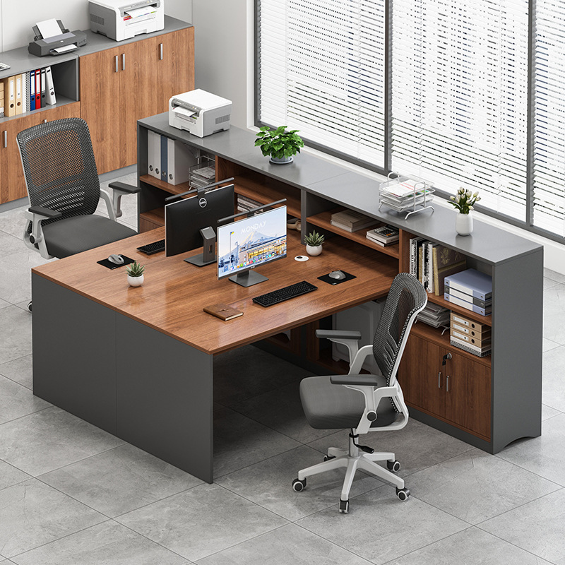 办公桌员工位简约现代办公室卡座财务隔断屏风工作位职员桌椅组合