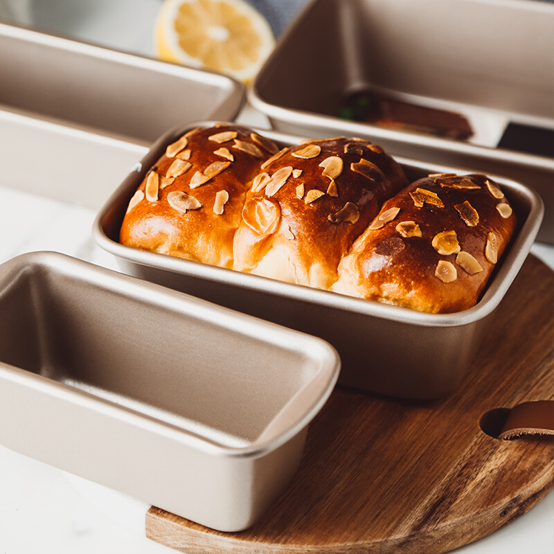 重钢长方形吐司模具不粘土司盒面包模磅蛋糕磨具小烤箱烘焙家用做