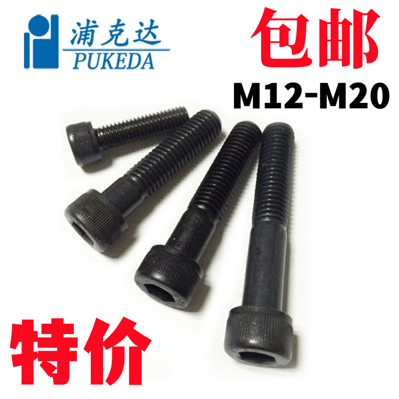 M12M14M16M18M20德标12.9级高强度合金钢内六角螺丝加长杯头螺钉