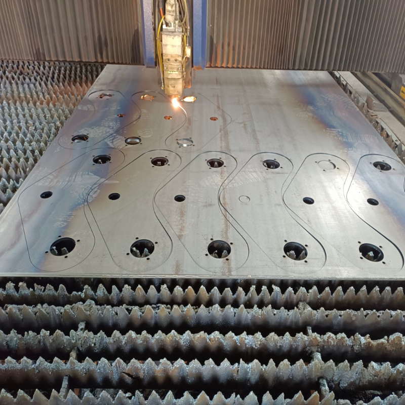 钢板激光切割加工折弯焊接定制A3板Q345锰板45号钢耐候板造型铁板