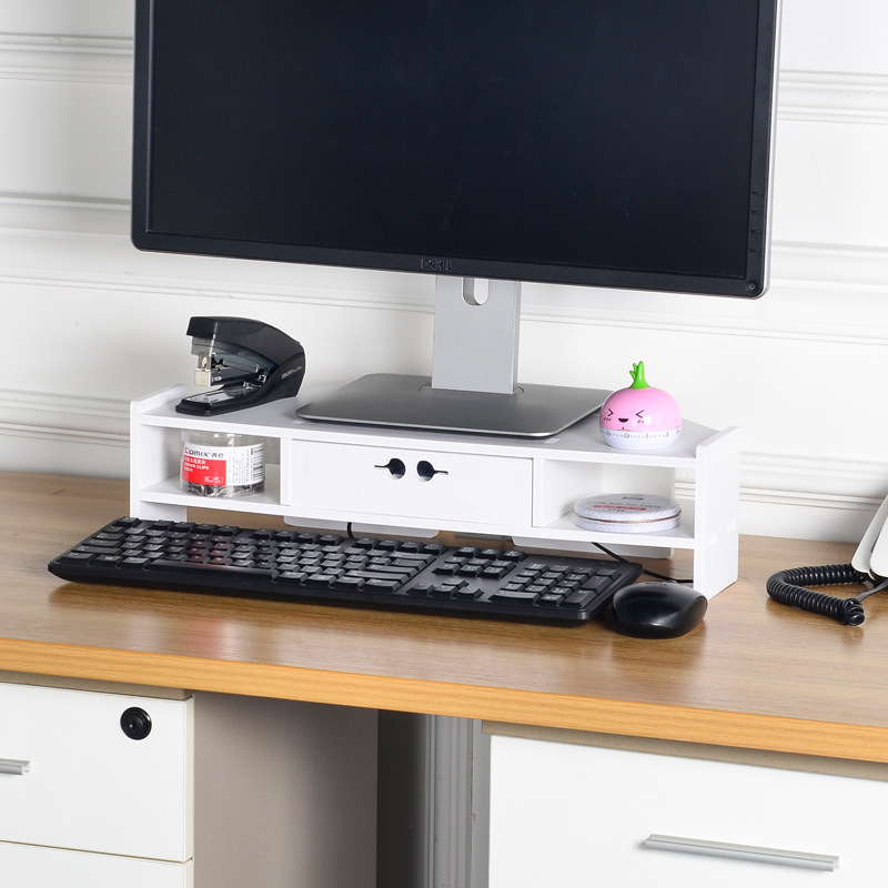 显示器架电脑托架支架键盘架办公桌面转角置物架整理收纳盒子