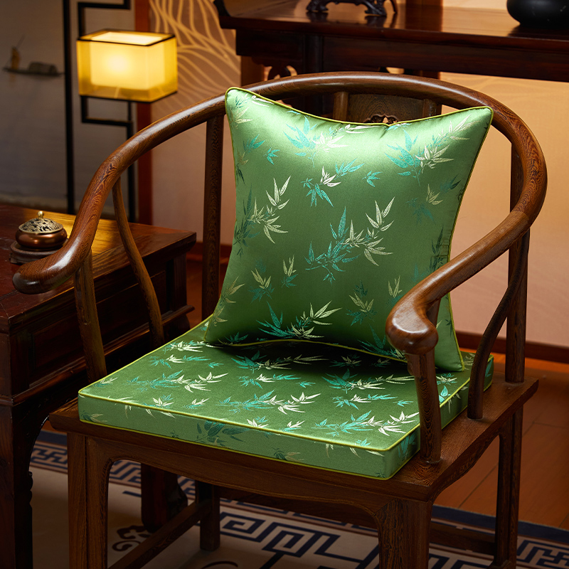 新中式椅子坐垫红木沙发坐垫实木茶桌餐椅垫圈椅太师椅座垫定制