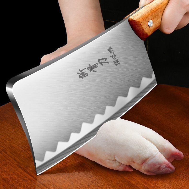 家用刀具厨房切片刀厨师专用斩切刀切肉砍骨免磨不锈钢刀套装组合