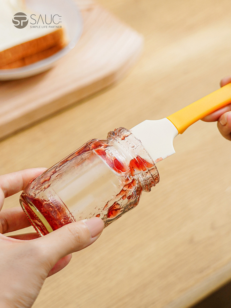 日式硅胶刮刀烘焙奶油多功能抹酱刀厨房迷你铲小刮勺软刮板果酱瓶