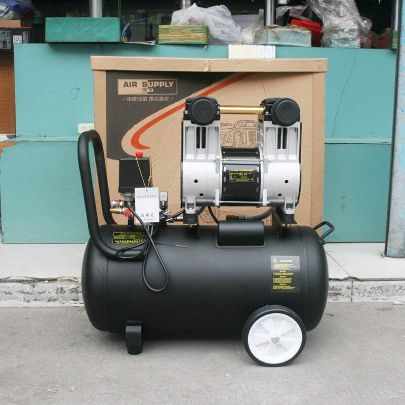 。申茂气泵空压机小型无油静音1600W40L家用220v高压喷漆木工压缩