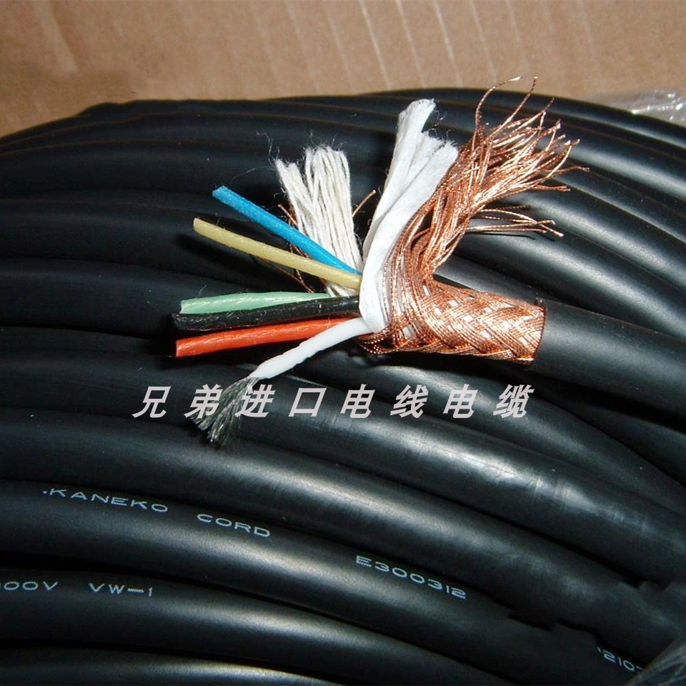 进口伺服编码电缆线 6芯0.5平方 4芯0.5+2芯0.25 细丝耐曲 铁氟龙