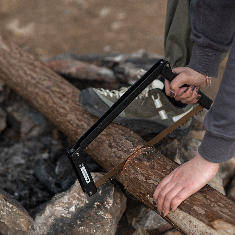 山趣户外野外手工锯子伐木头工具便携拆卸折叠手持求生存小型神器