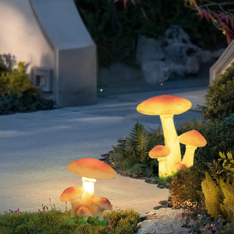 蒸客太阳能防水蘑菇灯户外庭院草坪灯景观灯公园景区装饰灯造型灯