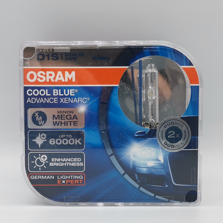 欧司朗 OSRAM D1S D2S D3S D4S CBA HID 6000K 炫蓝超亮氙气灯泡