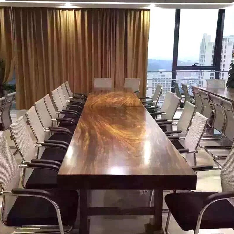 急速发货实木会议桌长桌子大板工作台办公桌桌椅组合长条桌简约现