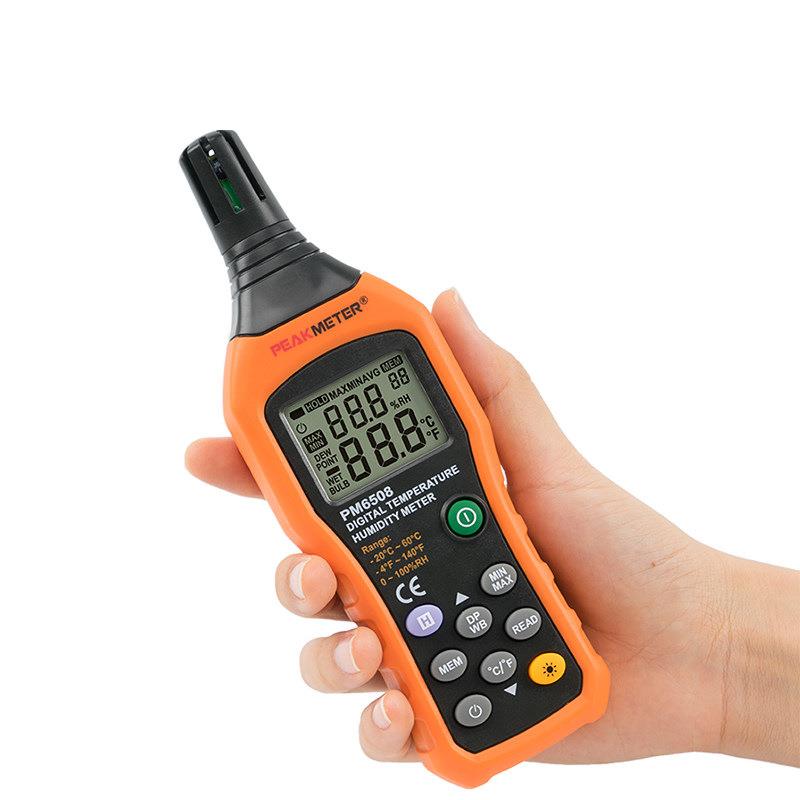 速发仪表MS6508新型温湿度计相对温度湿球温度测量工业级包邮