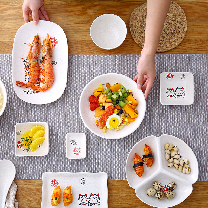 大碗汤碗面碗日式可爱碗碟套装陶瓷盘餐具家用大号饭碗米饭碗小碗