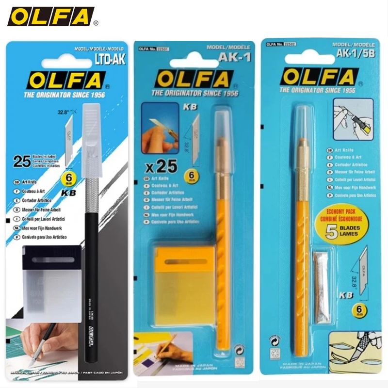 日本OLFA 爱利华LTD-09/AK全金属大黑笔刀刻纸模型工艺刀雕刻刀