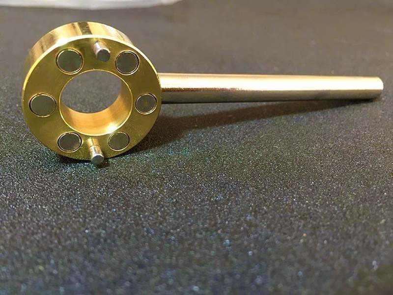 水龙头水表钥匙圆柱形自来水黄铜包开关闭水管开关扳手闸阀磁性锁