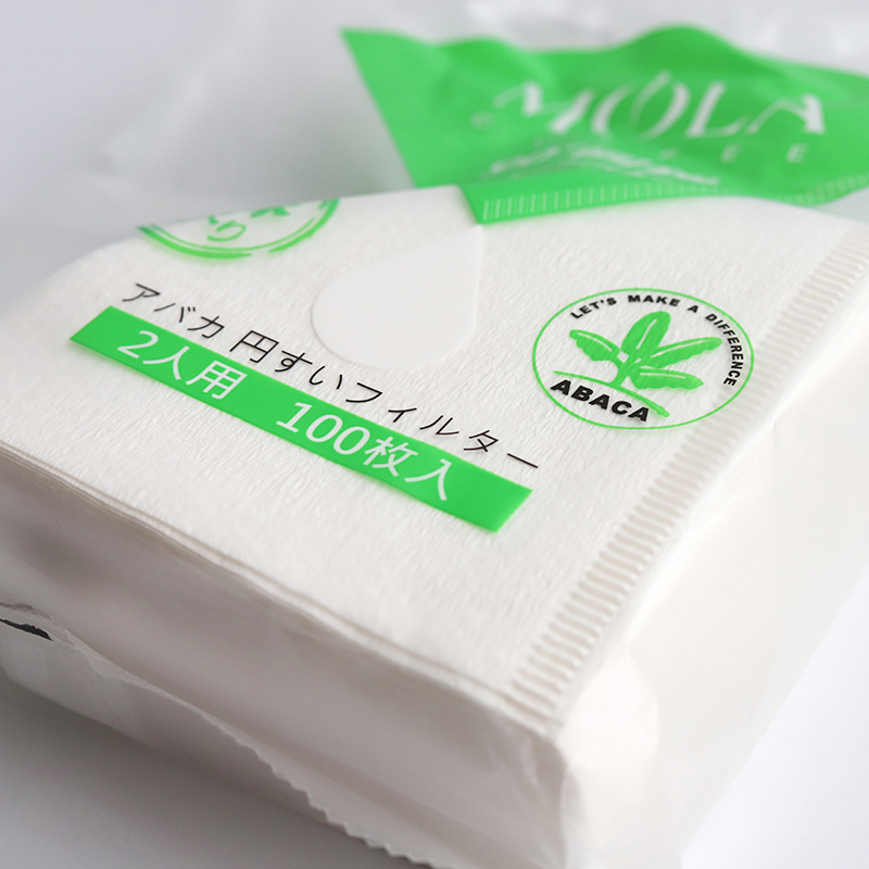 日本三洋MOLA咖啡滤纸原装进口麻纤维V60锥形滴漏式手冲咖啡滤纸