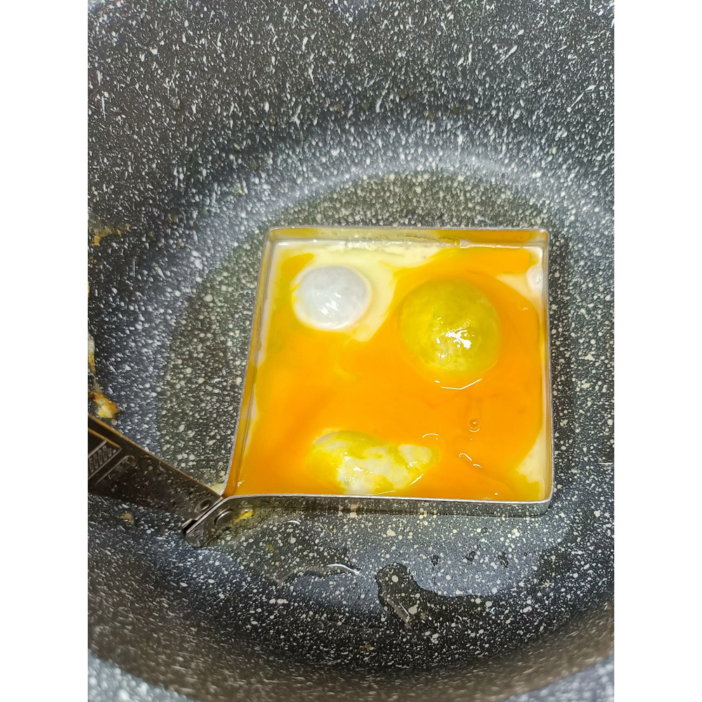 Z655加厚不锈钢方形煎蛋模具心形圆形煎蛋器吐司花式厨房饭