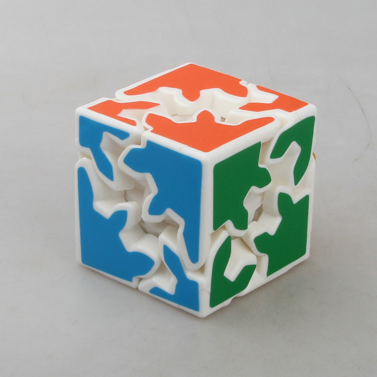 【X-cube 二阶齿轮魔方 白色 磨砂贴纸】Gear Cube 白底齿轮魔方