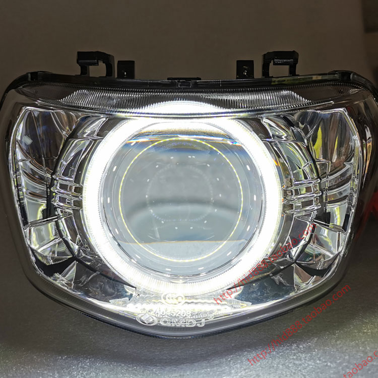 雅马哈巧格i 125摩托车透镜大灯改装Q5透镜海五氙气灯LED透镜改装