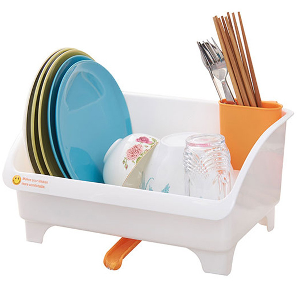日式沥水碗架碗碟滴水架 塑料角架 厨房厨具可排水碗盆收纳置物架