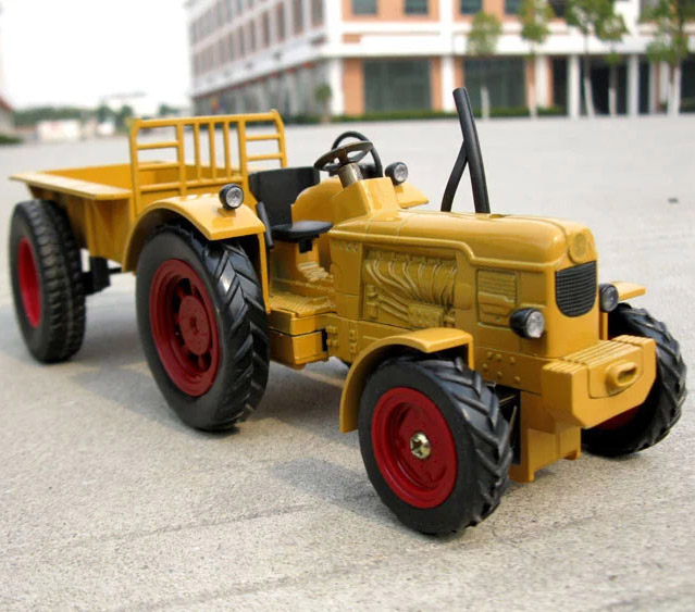 迷你仿真农用大拖拉机合金车模型带抖拖拉机儿童玩具带打火机功能
