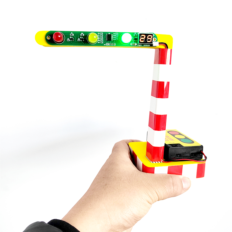 大号智能红绿灯玩具数显倒计时读秒儿童科技小制作交通信号灯模型