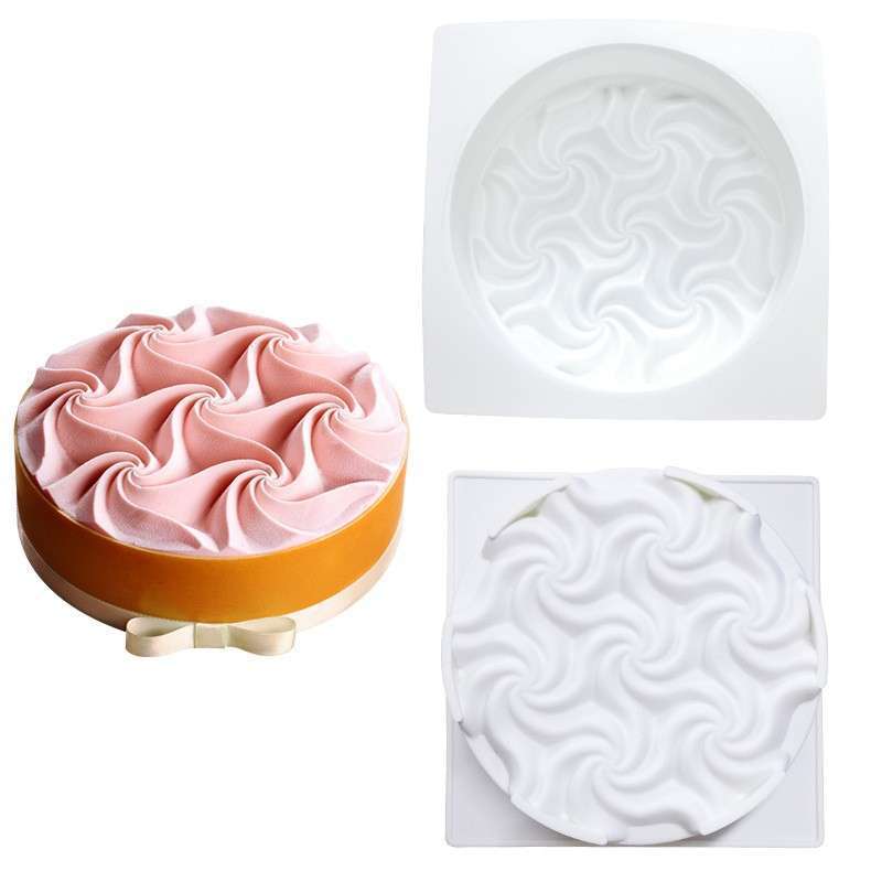 三信 螺旋花慕斯蛋糕模具硅胶diy法式甜品巧克力雪糕布丁装饰磨