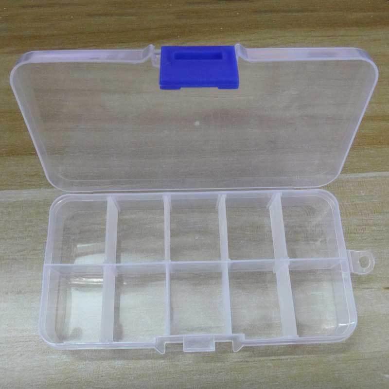 元器件收纳样品格子带盖零件盒塑料透明工具分类箱电子小螺丝盒子