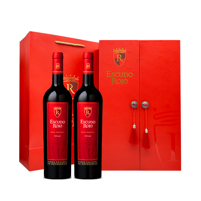 菲利普罗思柴尔德男爵红盾特酿珍藏红葡萄酒Escudo Rojo智利进口