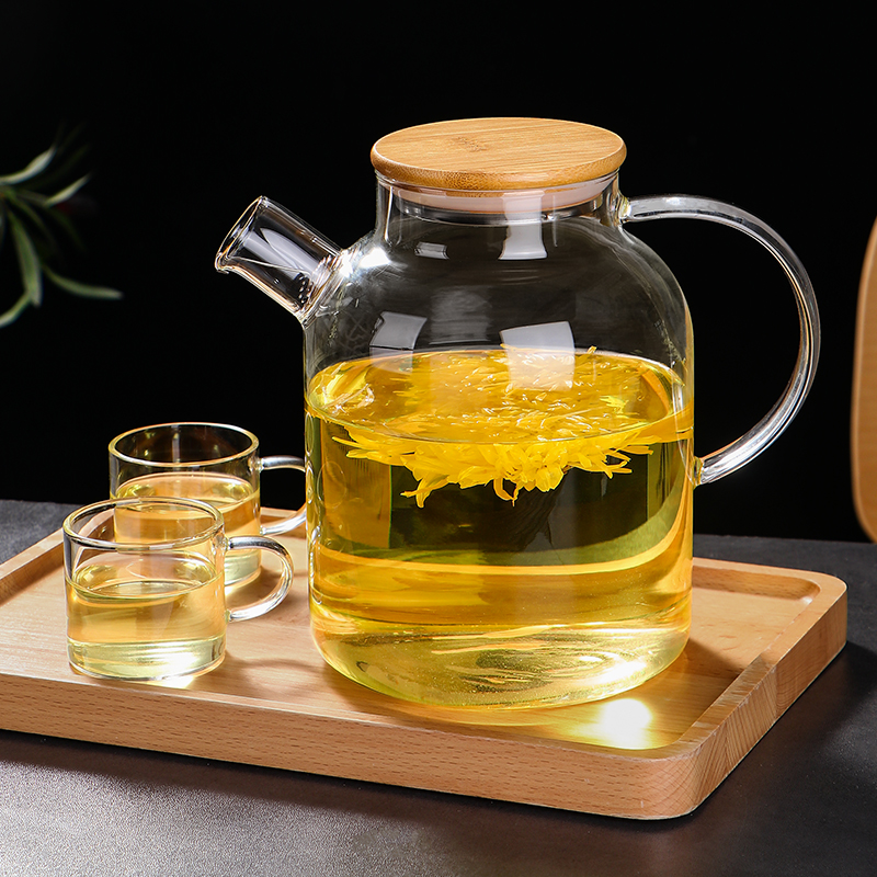 玻璃煮茶壶泡茶高硼硅家用大容量煮烧花茶茶具加厚耐高温冷凉水壶