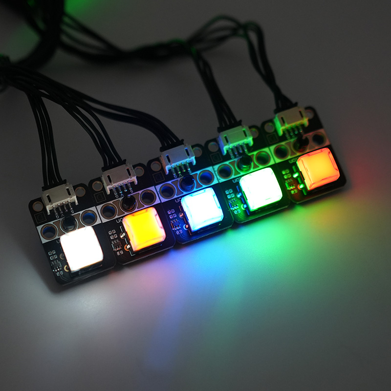 带灯按键发光按键模块LED按键锁存式彩色按钮轻触开关5色支持定制