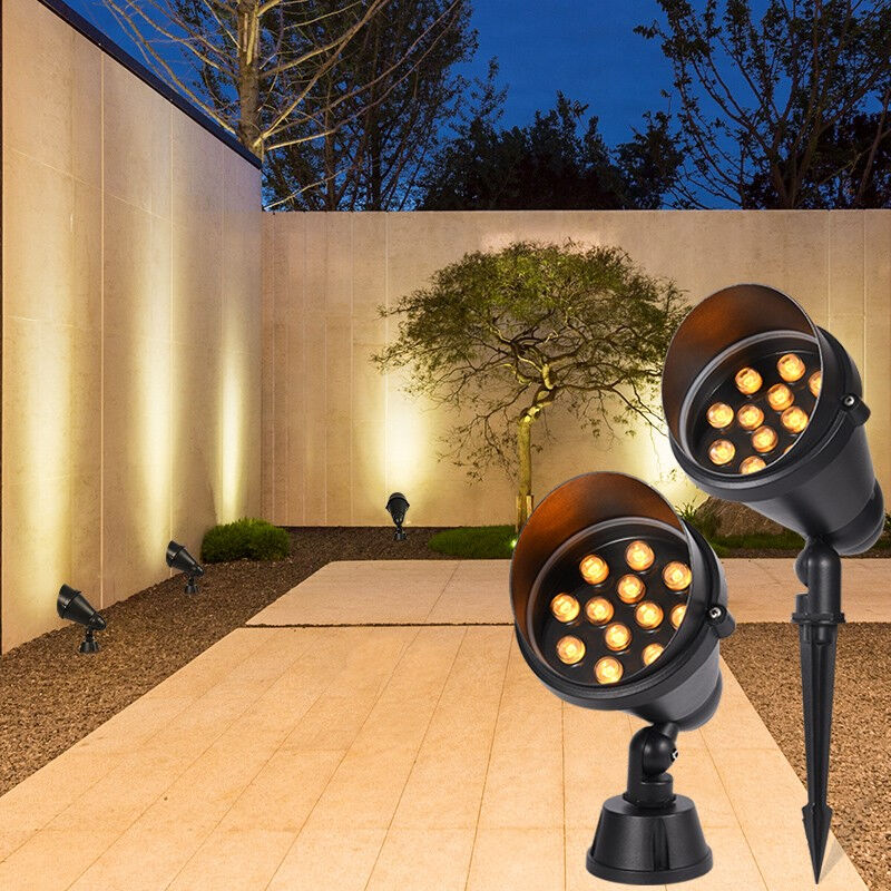 新款照树灯led投射灯插地灯投光灯户外防水庭院花园家用草坪灯室